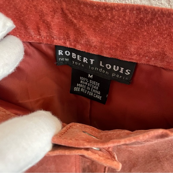 NWT Vintage Robert Louis Fashion 100% Suede Leather Suit Coat & Pants - Picture 11 of 13